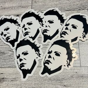 Black and White Horror Character Stickers
